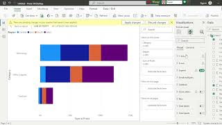 How to create a simple stacked bar chart in power bi just 2 minuets [upl. by Avon]