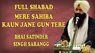 Mere Sahiba Kaun Jane Gun Tere  Bhai Satinder Singh Sarangg [upl. by Danuloff]