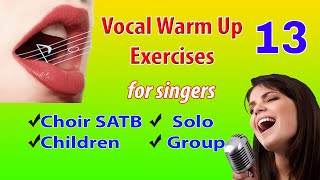 Vocalization 13  Vocal Warm ups  Voice Lesson  Choir Vocalization [upl. by Dobrinsky]