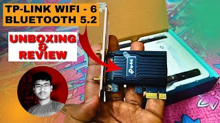 TP Link WIFI 6 amp BLUETOOTH 52 PCI Card Unboxing Setup And Review Hindi  TP Link Wifi PCI Card [upl. by Acenes651]