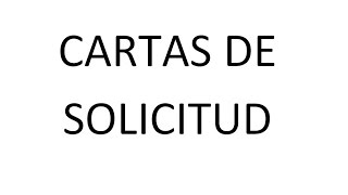 Cómo redactar una carta de solicitud [upl. by Eahc]