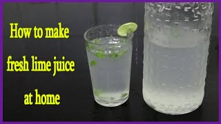 How to make fresh Lime Juice at home  Homemade Fresh Lemon Juice  Lime Juice  lemon juice [upl. by Currie32]