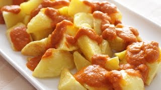 Patatas Bravas Receta Tradicional [upl. by Heron]