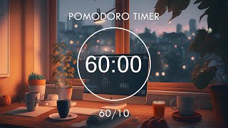 Study With Me • 6010 Pomodoro Timer • Lofi Beats To Study Productivity • Focus Station [upl. by Somerset235]