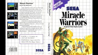 THE SEGA LIBRARY EPISODE 24 MIRACLE WARRIORS  覇邪の封印  MASTER SYSTEM  1987 [upl. by Vogeley333]