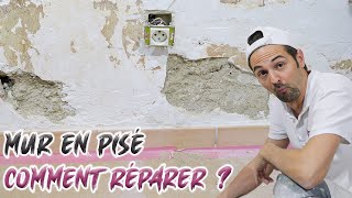 Réparer Un Mur En Pisé sain Recouvert De Plâtre [upl. by Mariann]