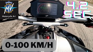 0100 Acceleration MV Agusta Brutale 800 RR launch [upl. by Marianna631]