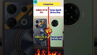 Infinix GT 20 Pro vs Tecno Spark 20 Pro Plus  Full Comparison 🤠 shorts [upl. by Ahsirpac]