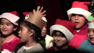 Annabelle sings a Christmas song at Hazelton Elementary School in Stockton [upl. by Fisuoy]