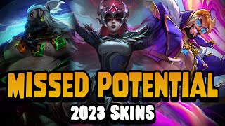 The Top 10 most MISSED POTENTIAL League Skins of 2023 [upl. by Anihcak900]