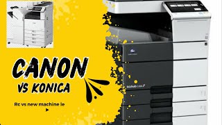 Canon Xerox machine vs Konica machine vs Xerox machine Rc machine Vs brand new Machine full compare [upl. by Adnat]