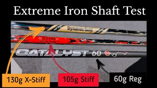 Extreme Iron Shaft Comparison Test  Is Lighter Better [upl. by Yaj527]