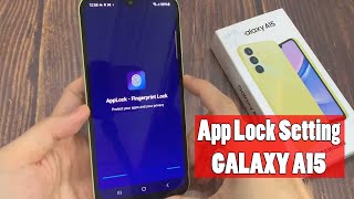 Samsung A15 App Lock Setting  Secure folder lock [upl. by Atinoj112]