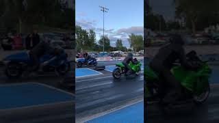 Hayabusa vs Zx14r [upl. by Ahsiyt]