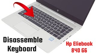 How to Remove the Keyboard from an HP EliteBook 840 G6 [upl. by Dinsmore]