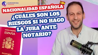 ✋¿Dónde Es Mejor Hacer La Jura de Nacionalidad Española 🇪🇸 En El Registro Civil o Ante Notario [upl. by Eelyab]