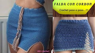 Como tejer falda a crochet 🧶💯 fácil 👌 [upl. by Tega599]