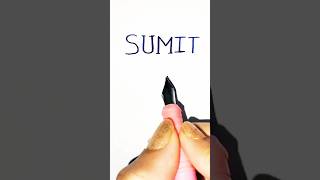 Sumit Name Logo ❤️🔥ArtistShikhaSharmashortslogo viralvideo trendingshorts [upl. by Dulciana792]