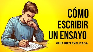 5 PASOS PARA ESCRIBIR UN ENSAYO [upl. by Keiryt]