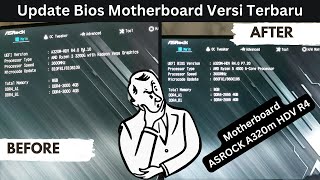 Cara  Tutorial Update Bios Asrock A320MHDV R40  Upgrade Ke CPU Ryzen 5 4500 [upl. by Helas]