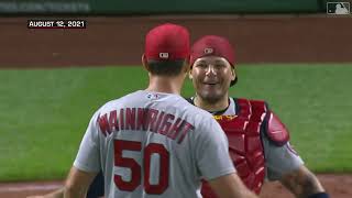 Best Adam WainwrightYadier Molina battery moments Broke record for most starts by an MLB battery [upl. by Nomis126]