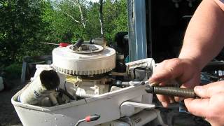 Chrysler and Sea King 9915hp outboard motor recoil repair how to [upl. by Antebi545]