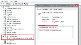 SOLVED Prolific USB to Serial  This Device Cannot Start Code 10 Issue  Problem Solution [upl. by Irami]