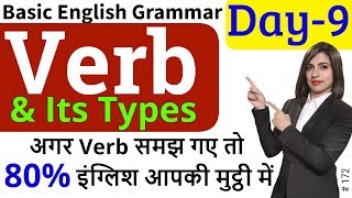 Types of Verb  Main Verb Helping Verb Auxiliary Verb क्रिया Verbs [upl. by Ydnirb]