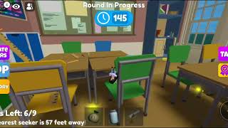 roblox megahideandseek Hider Round No177 Classroom Freeze Tag with Eva BLOOPER [upl. by Lathe]