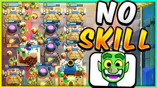 NEW NO SKILL DECK BEATS THE BEST PLAYERS IN THE WORLD — Clash Royale [upl. by Atorod182]