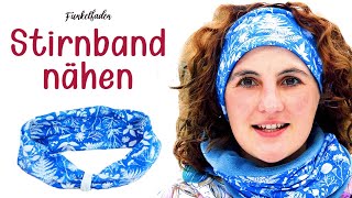 DIY Anleitung  Stirnband nähen für Erwachsene  Einfach für Nähanfänger [upl. by Pinette]