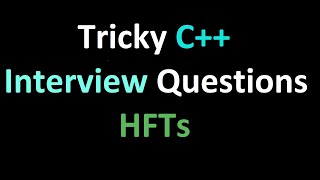 HFT Tricky C Interview Questions [upl. by Seidler]