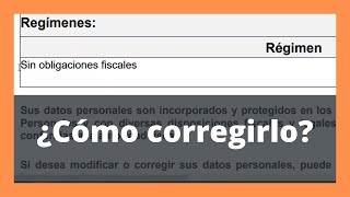 CORRIGE ASÍ los datos de tu CONSTANCIA de situación fiscal [upl. by Derfliw]