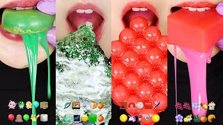 48MINUTES VERTICAL EMOJI MUKBANG ASMR FOR SLEEP OOZE TUBE CANDY HONEYCOMB EATING SOUND ASMR 💚 [upl. by Eelinej]