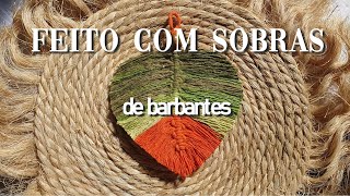 FOLHA EM MACRAME PARA INICIANTES [upl. by Hayifas949]