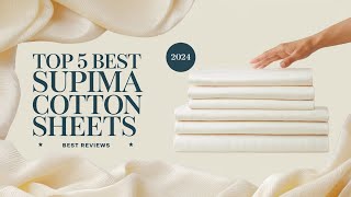 Top 5 Best supima Cotton Sheets Reviews in 2024 [upl. by Enoed]