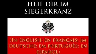 Heil dir im Siegerkranz  Hino do Império Alemão  German Empire Anthem [upl. by Imaj192]