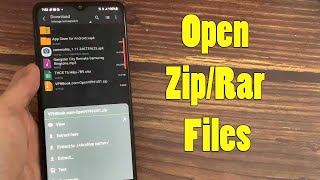 How to Open ZipRar Files On Android  ZArchiver Tutorial [upl. by Neerihs]