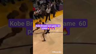 Kobe Bryant last game ripkobebryant basketball [upl. by Lashar]