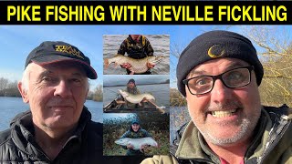 Pike Fishing with Neville Fickling  Record Pike plus a few other 40s from Chew Valley 2024 [upl. by Lletnwahs]