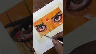 Draupadi drawing ❤️‍🔥🎨 art drawing sketch shorts krishna trending eyes emotional [upl. by Wooldridge356]