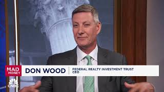 Jim Cramer gets a read on REITs with Federal Realty Investment Trust CEO Don Wood [upl. by Charteris703]