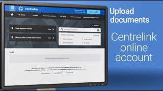 Centrelink Online Account  Upload a document [upl. by Euqinay]