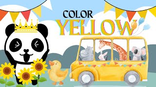 Discover the World of Yellow Fun Yellow Finding Quiz for Kids  Educational Video marosan369 [upl. by Nosyla]