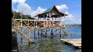 Barangay Culasi Leyte Leyte beach with floating cottagesWith crystal clear water 👮‍♂️👮‍♂️ [upl. by Iruam]