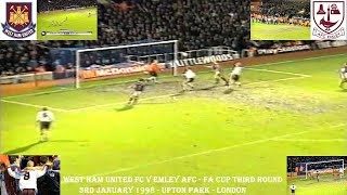 WEST HAM UNITED FC V EMLEY AFC – FA CUP 3RD ROUND – 3RD JANUARY 1998 – UPTON PARK – LONDON [upl. by Gregor]