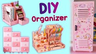 FANTASTIC ORGANIZER IDEAS  Locker Organizer  Desk Organizer From Cardboard and more [upl. by Anemaj]