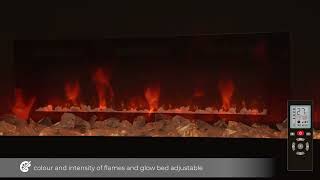 Dimplex Sierra Optiflame electric wall fire [upl. by Eimia]