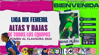 TODAS LAS BAJAS Y ALTAS LIGA MX FEMENIL part 1 ligamxfemenil futbolfemenino altasybajasmexico [upl. by Aiz515]