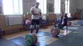 Klokov Dmitry clean 215 kg 3072013 [upl. by Lashoh]